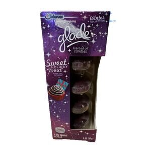 Box Of GLADE Scented 4 Oil Candle refills SWEET HOLIDAY TREAT